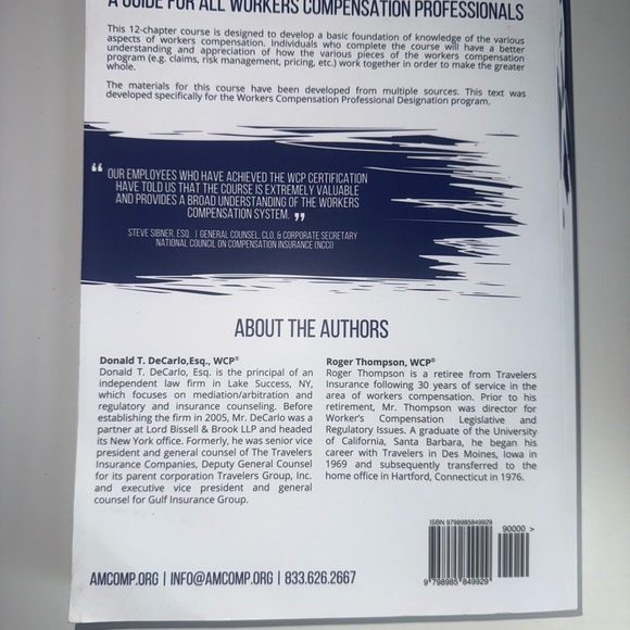 Workers Compensation Course Guide & Textbook - Picture 2 of 2
